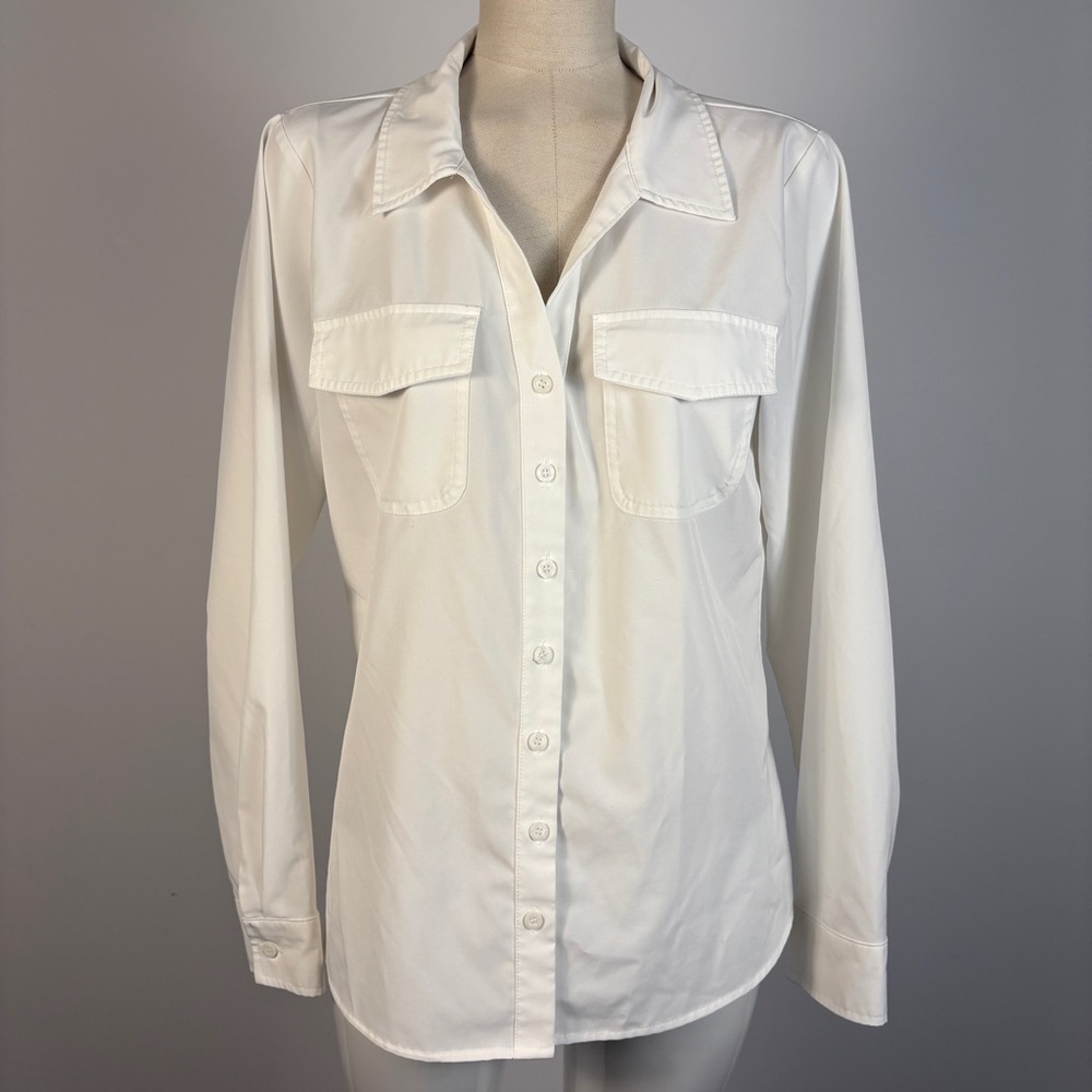 ❤️Calvin Klein White Utility Button-Down Shirt M